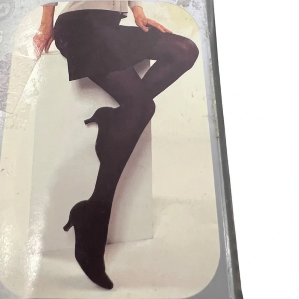 No Boundaries‎ Fashion Tights Black Open Weave Size Small Medium Made In Italy